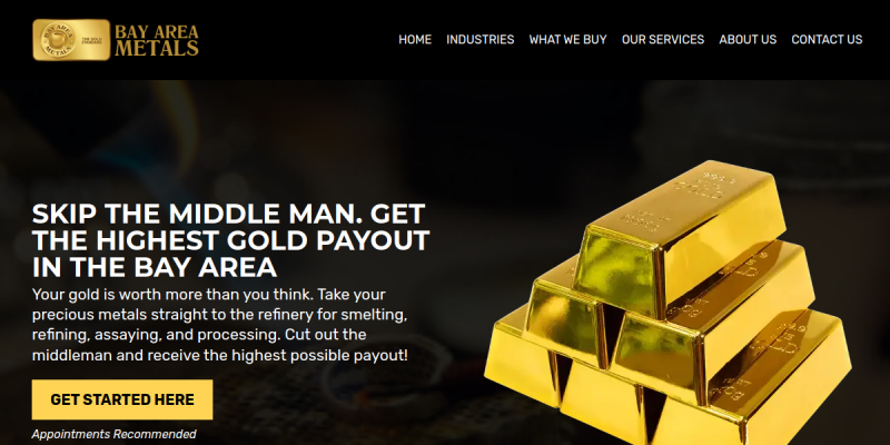 Directly Sell Your Precious Metals to Gold Refiners for the Best Value website screenshot