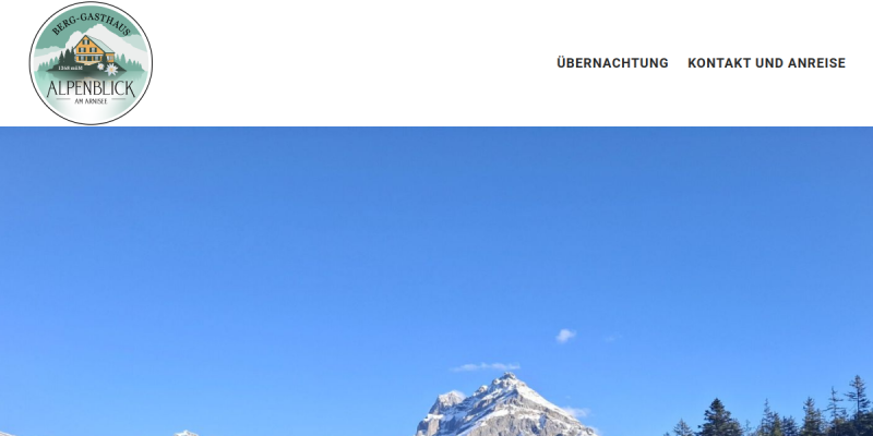 Berg-Gasthaus Alpenblick in Intschi