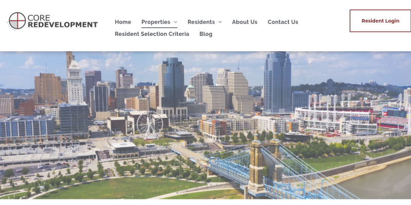1 Bedroom Apartments Cincinnati OH website screenshot
