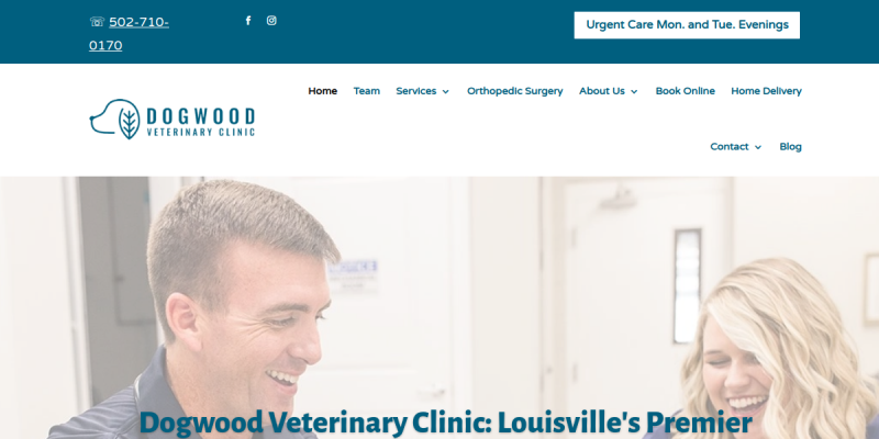 Dogwood Veterinary Clinic Is The Renowned Vet Hospital In Louisville KY website screenshot