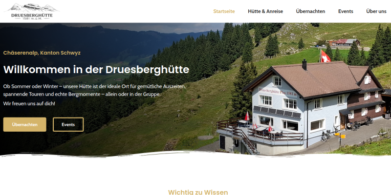 Druesberghütte in Unteriberg