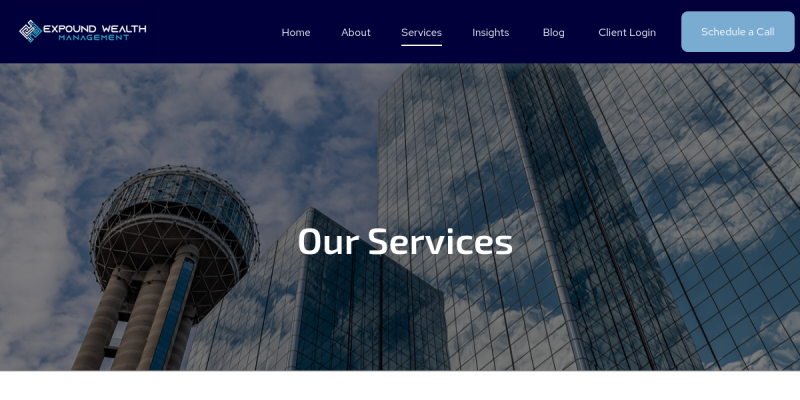 Investment Management Services Plano TX website screenshot