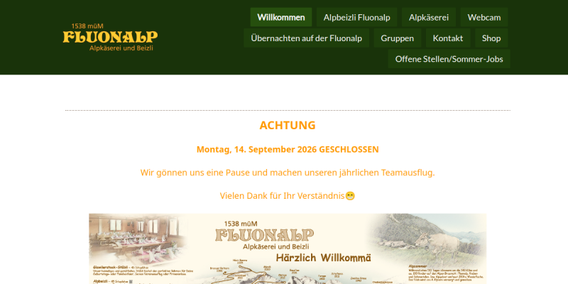 Alpbeizli Fluonalp in Giswil