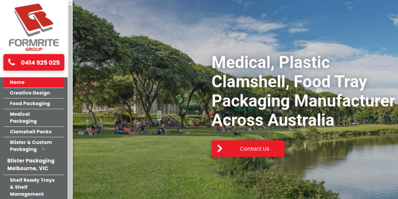 Food Tray Packaging Adelaide SA website screenshot