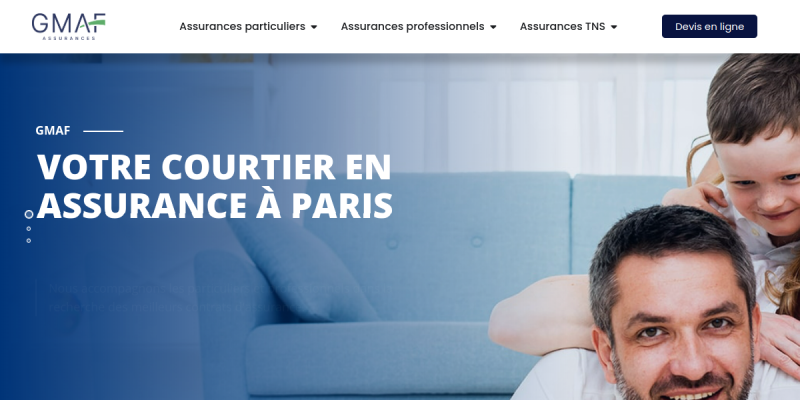 Couverture du projet GMAF — Site vitrine d'une compagnie d'assurance