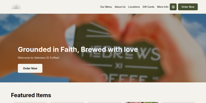 Visit HeBrews XI Coffee LLC to Get Premium Espresso in Palmyra MO website screenshot
