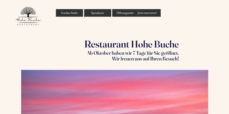 Berggasthaus Hohe Buche in Teufen AR