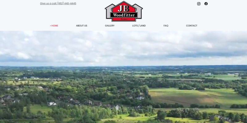 Reliable Home Builder Prior Lake MN for Quality New Homes website screenshot