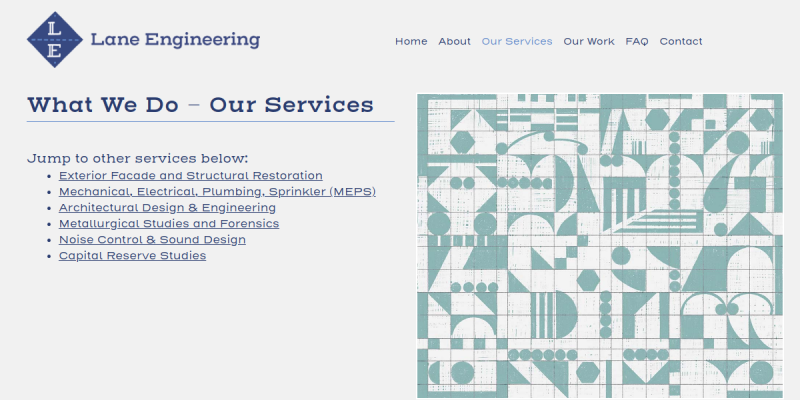 Exterior Restoration Engineers New York City website screenshot