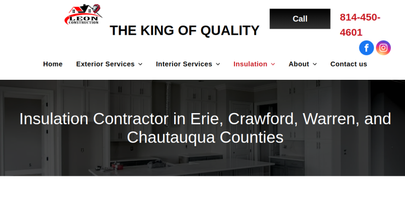 Insulation Removal Services Crawford County website screenshot