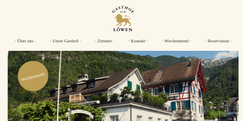 Gasthof zum Löwen in Mollis