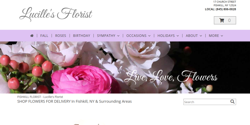 Flower Arrangement Bouquet Wappingers Falls website screenshot
