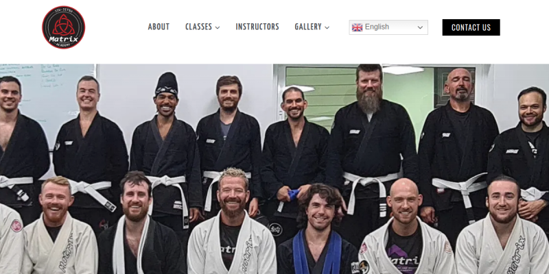 Matrix Martial Arts website