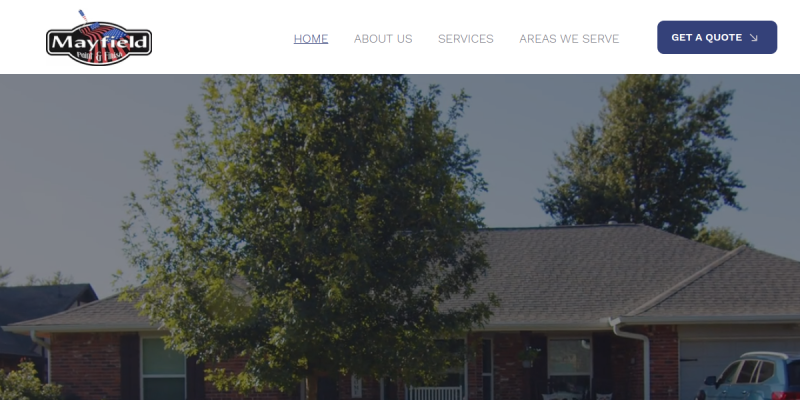 Contact Mayfield Paint and Finish LLC for Best Interior Painting Services Serving Edmond OK website screenshot