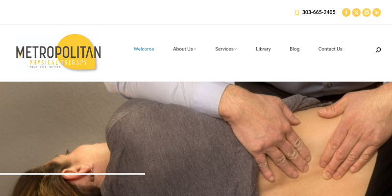Physical Therapist Erie website screenshot