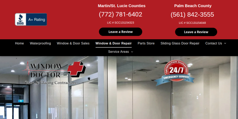 Window Replacement Company Jensen Beach FL website screenshot