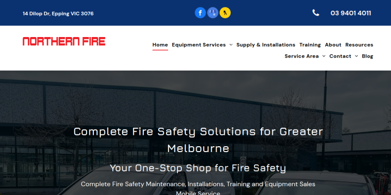 Fire Safety Services Dandenong VIC website screenshot