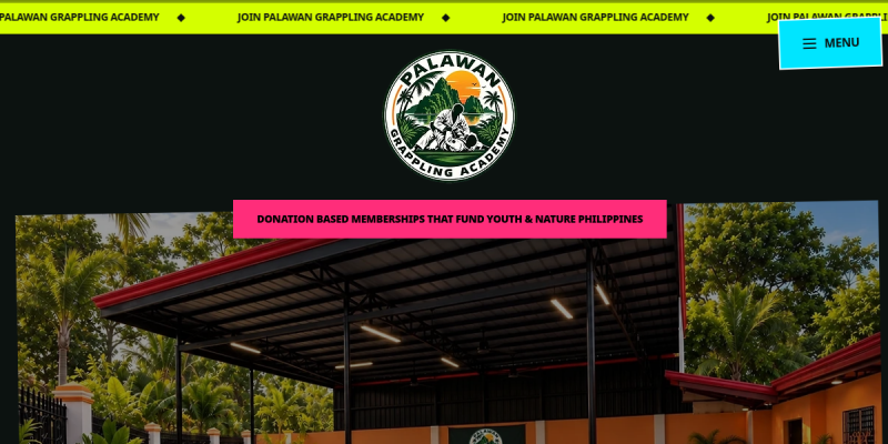 Palawan Grappling Academy website