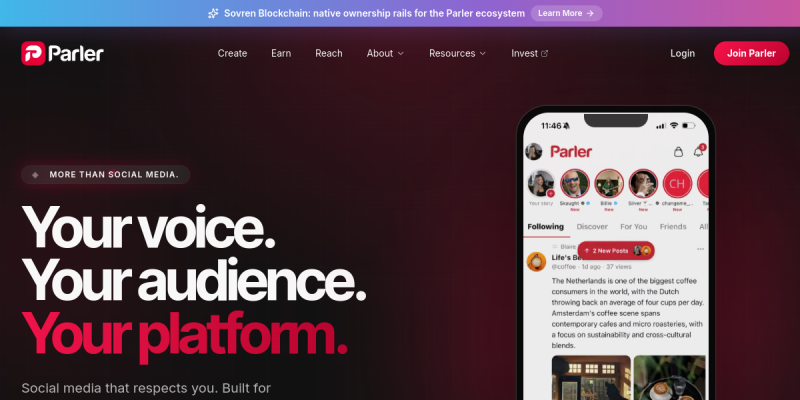 Uncensored Social Media Apps website screenshot