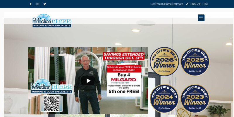 Patio Doors Kennewick WA website screenshot