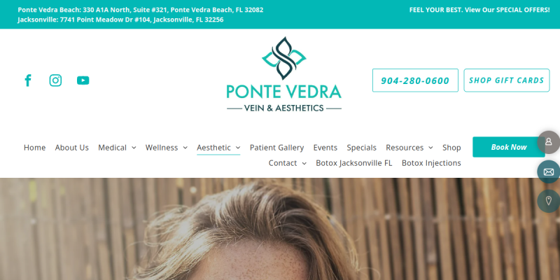Skin Firming Jacksonville Fl website screenshot