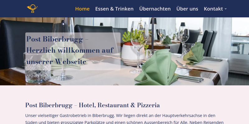Hotel Restaurant Pizzeria Post in Bennau