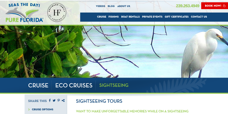 History Tour Naples website screenshot