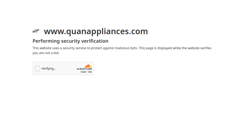 Quan TV & Appliances Proudly Holds Its Position As The Leading Online Appliance Store In Peterborough ON website screenshot