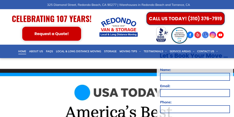 Assisted Living Movers Torrance Ca website screenshot