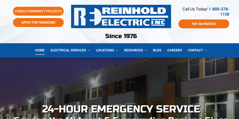 Electrical Services St Louis Mo website screenshot