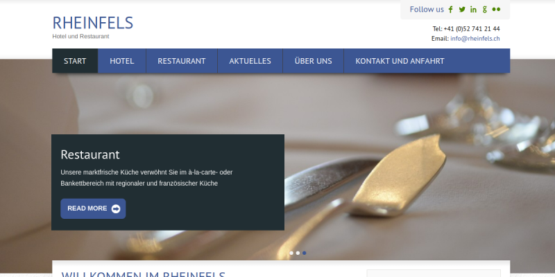 Hotel Restaurant Rheinfels in Stein am Rhein 1