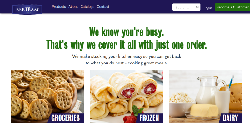 Wholesale Kosher Food website screenshot