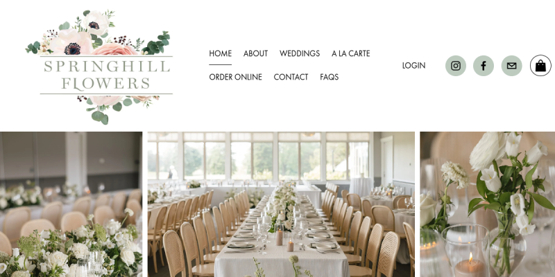 Surprise Someone Special with Beautiful Birthday Flower Delivery in London from Springhill Flowers website screenshot