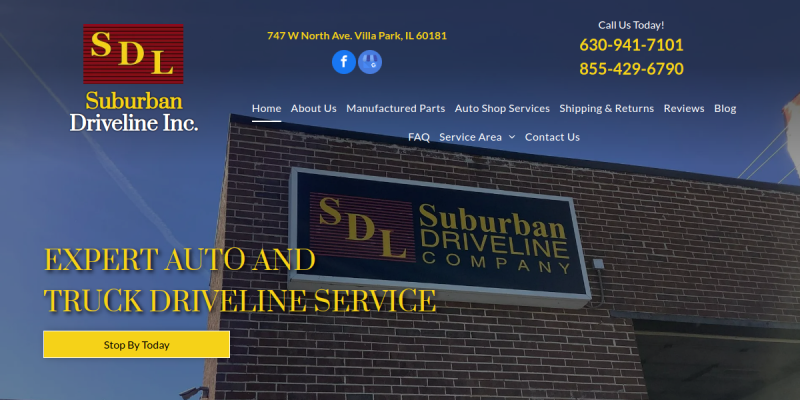Local Auto Repair Lombard website screenshot