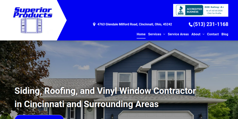 Vinyl Siding Cincinnati Oh website screenshot
