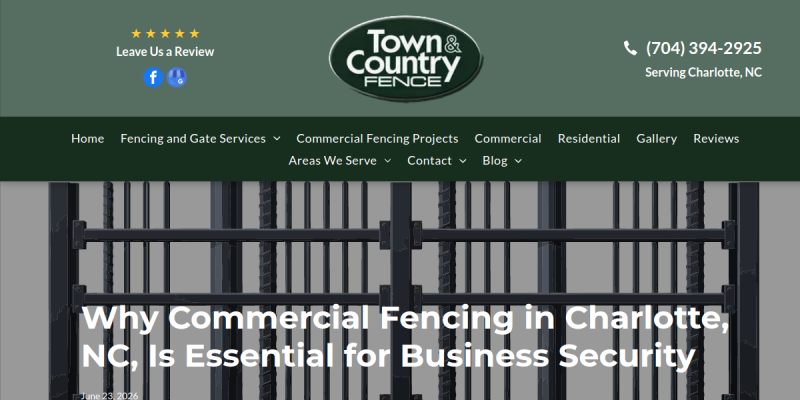 Fence Installation and Repair Services Enhancing Property Security and Aesthetics website screenshot
