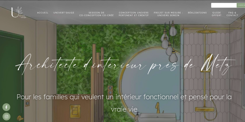 Couverture du projet Univert Sauge — Architecte d'intérieur spécialisée en design durable et éco-responsable