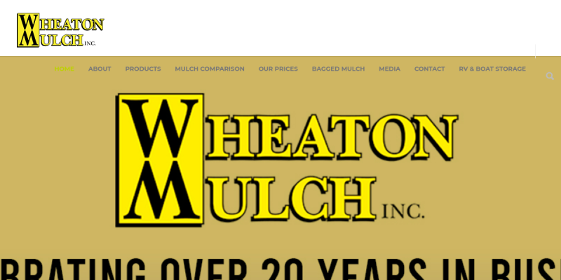 Wheaton Mulch website screenshot