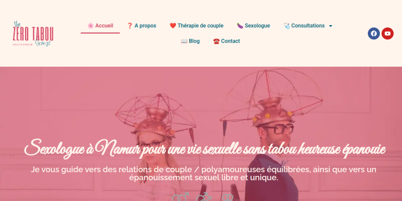 Couverture du projet Zéro Tabou — Thérapie de couple et coaching amoureux