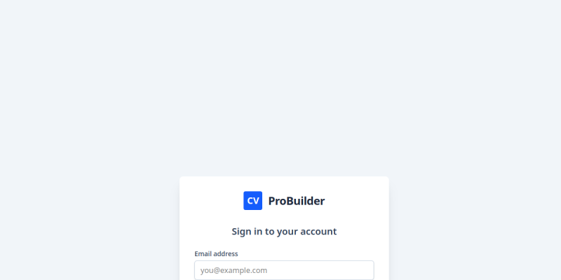 Preview of Resume Builder