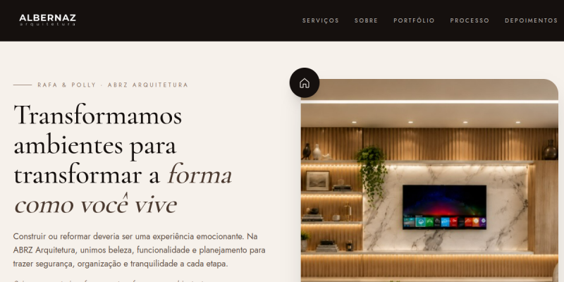 Site Albernaz Arquitetura