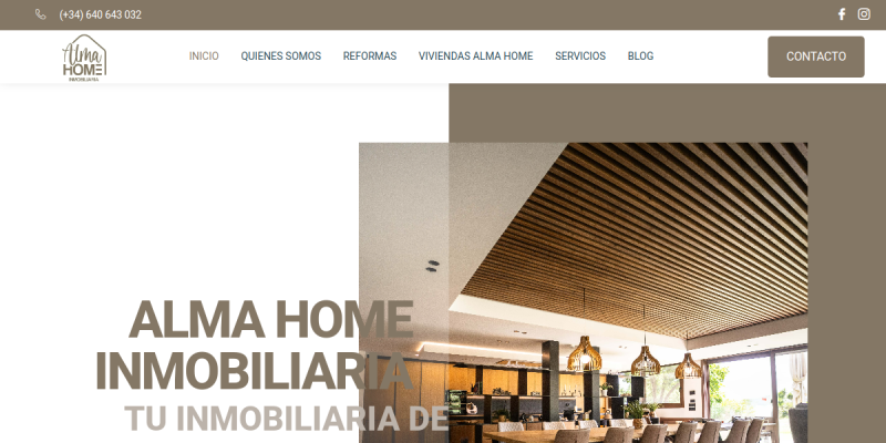 Captura de almahomeinmobiliaria.es