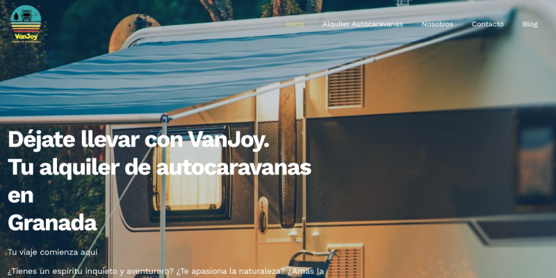 Captura de autocaravanasvanjoy.com
