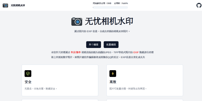 无忧相机水印