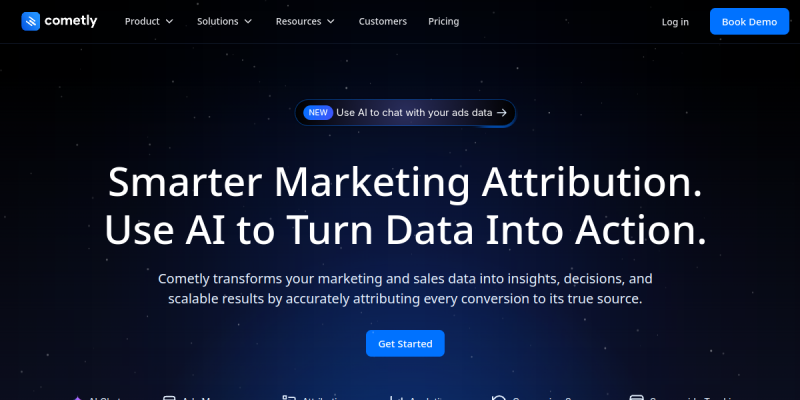 Cometly website preview