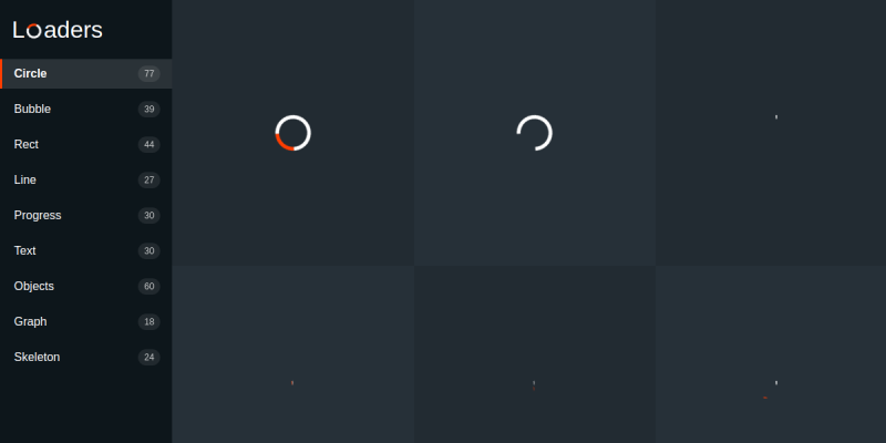 CSS loaders and spinner
