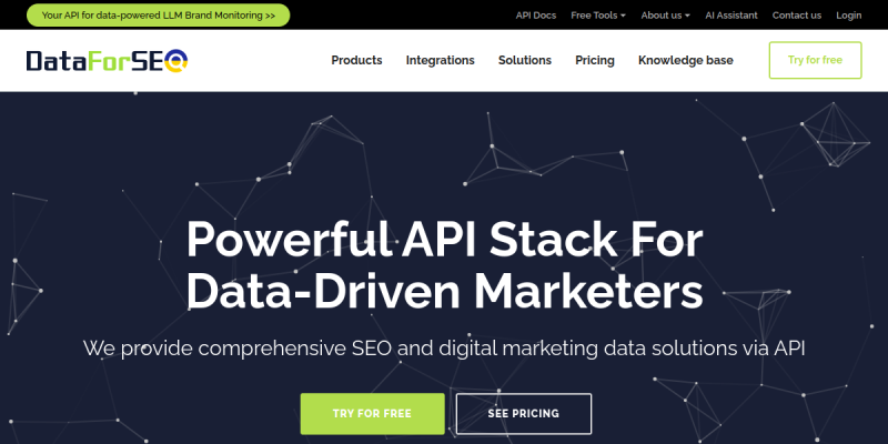 dataforseo.com website screenshot