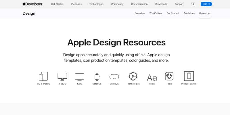 Apple Design Resources