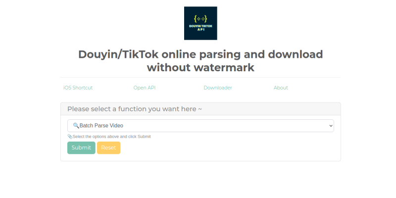 TikTok/抖音无水印在线解析下载