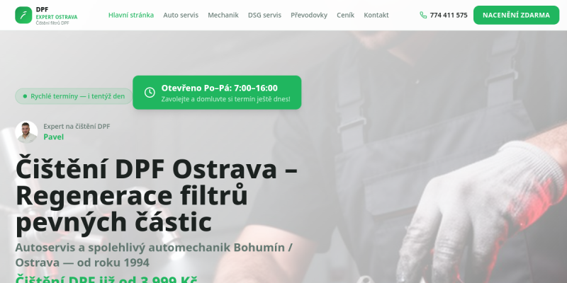 Screenshot DPF Ostrava